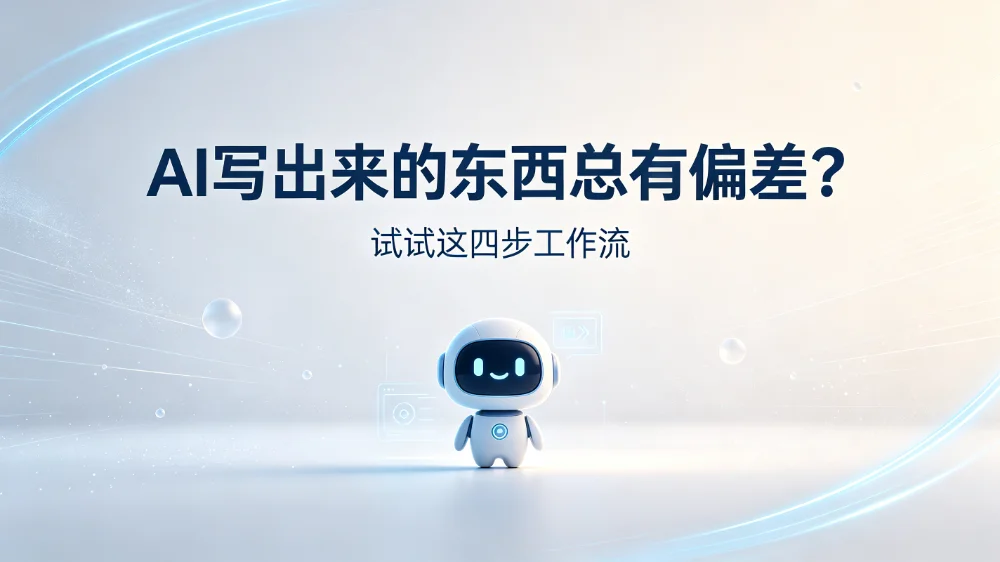 AI写的内容总是需要修改不符合自己的要求怎么办？ 试试这四个步骤